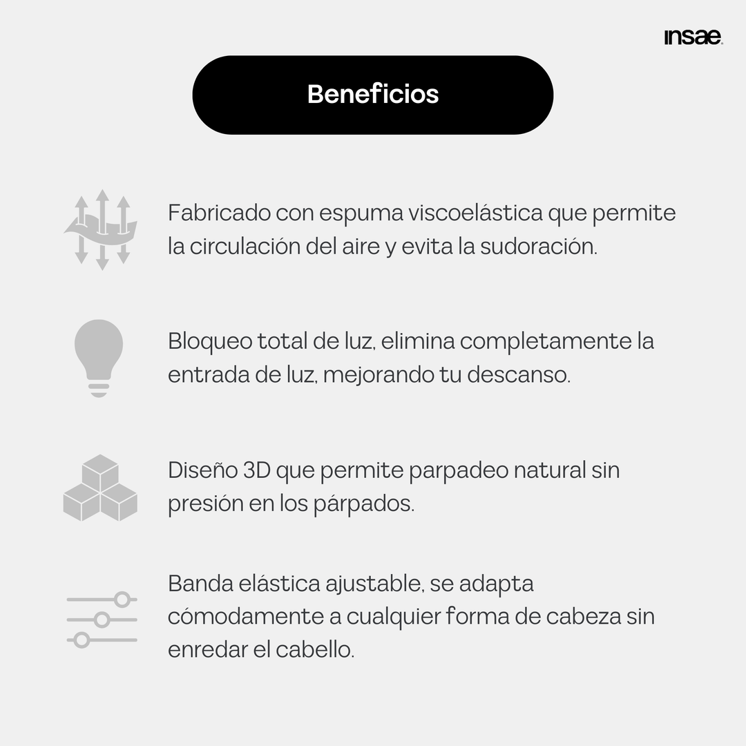 3D Sleep Mask - Antifaz para dormir